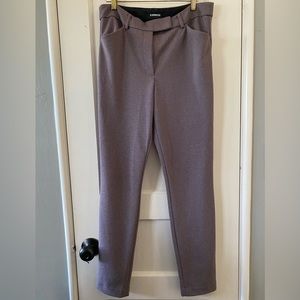 Express Heathered Lavender High Rise Stretch+ Skinny Slacks Size 10/10R